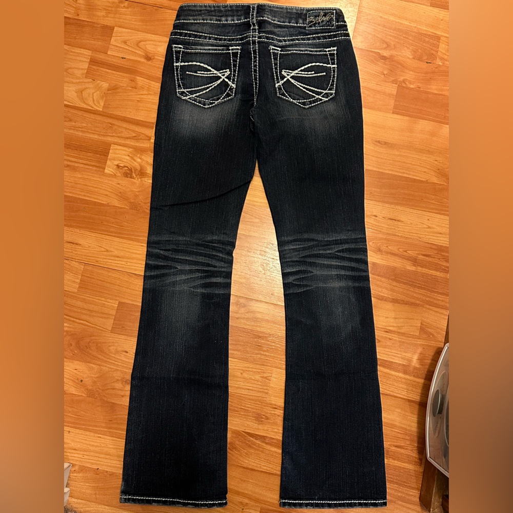 EUC silver Aiko bootcut jeans size 27 - Picture 3 of 6
